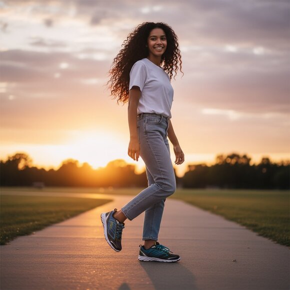 Fila Women's Black Neon Blue Lace Up DLS Foam Cool Max Running Shoes Sz 7 #215i - Picture 1 of 10